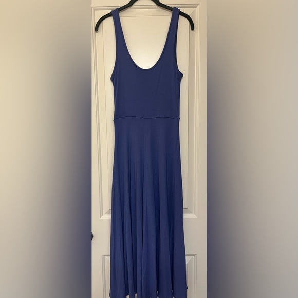 Marine Layer Lexi Rib Fit and Flare Midi Dress in Marlin Size S - Picture 7 of 9